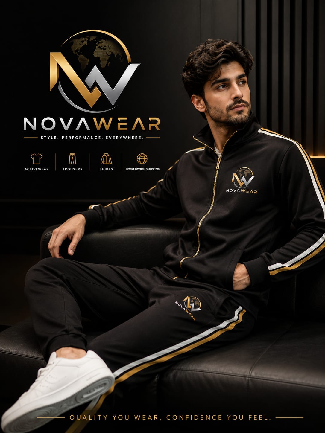 🖤 NovaWear™ Elite Black Medical Scrub Set